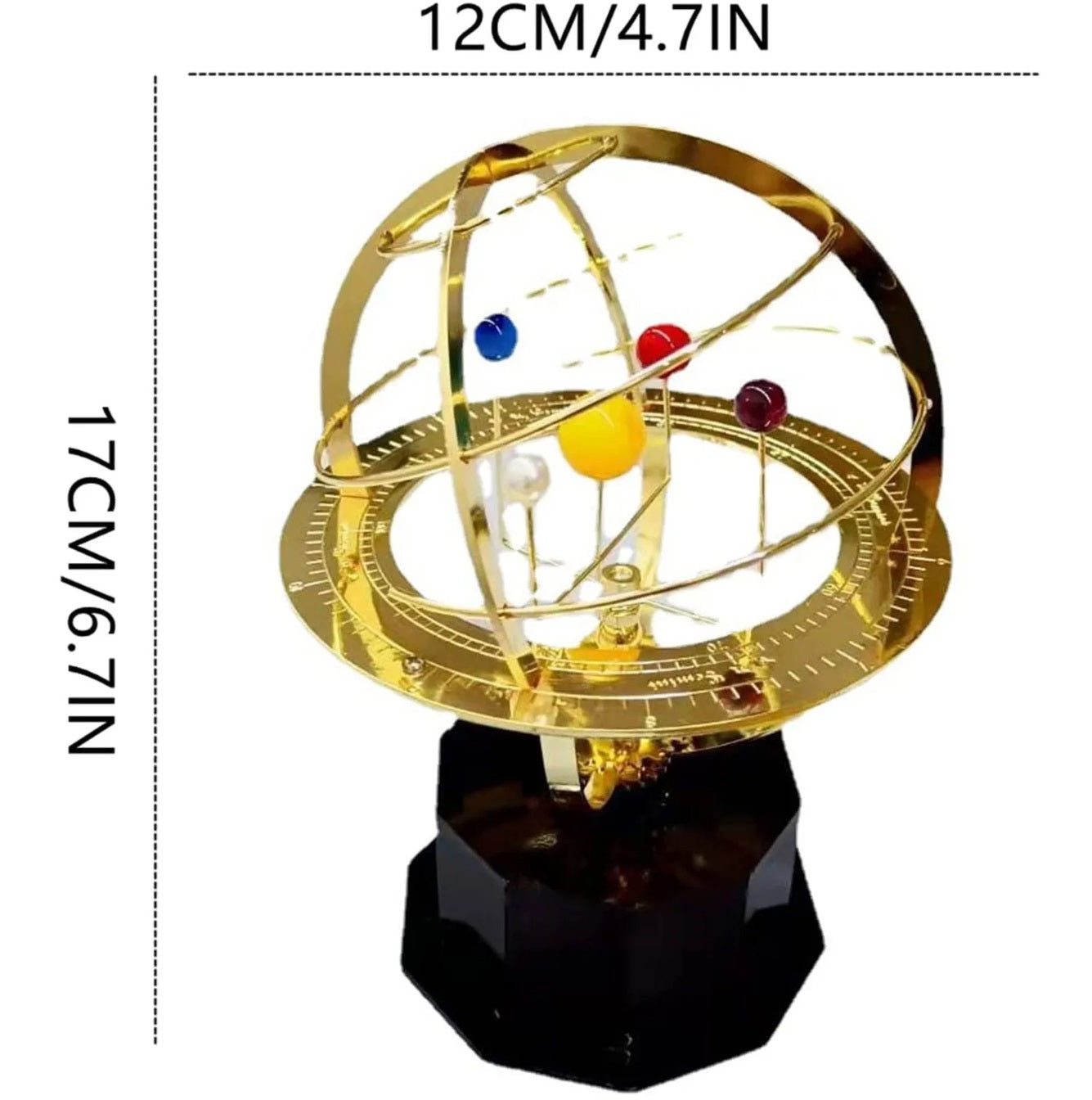 Grand Orrery Solar System Model – Handcrafted Brass Planetary Display