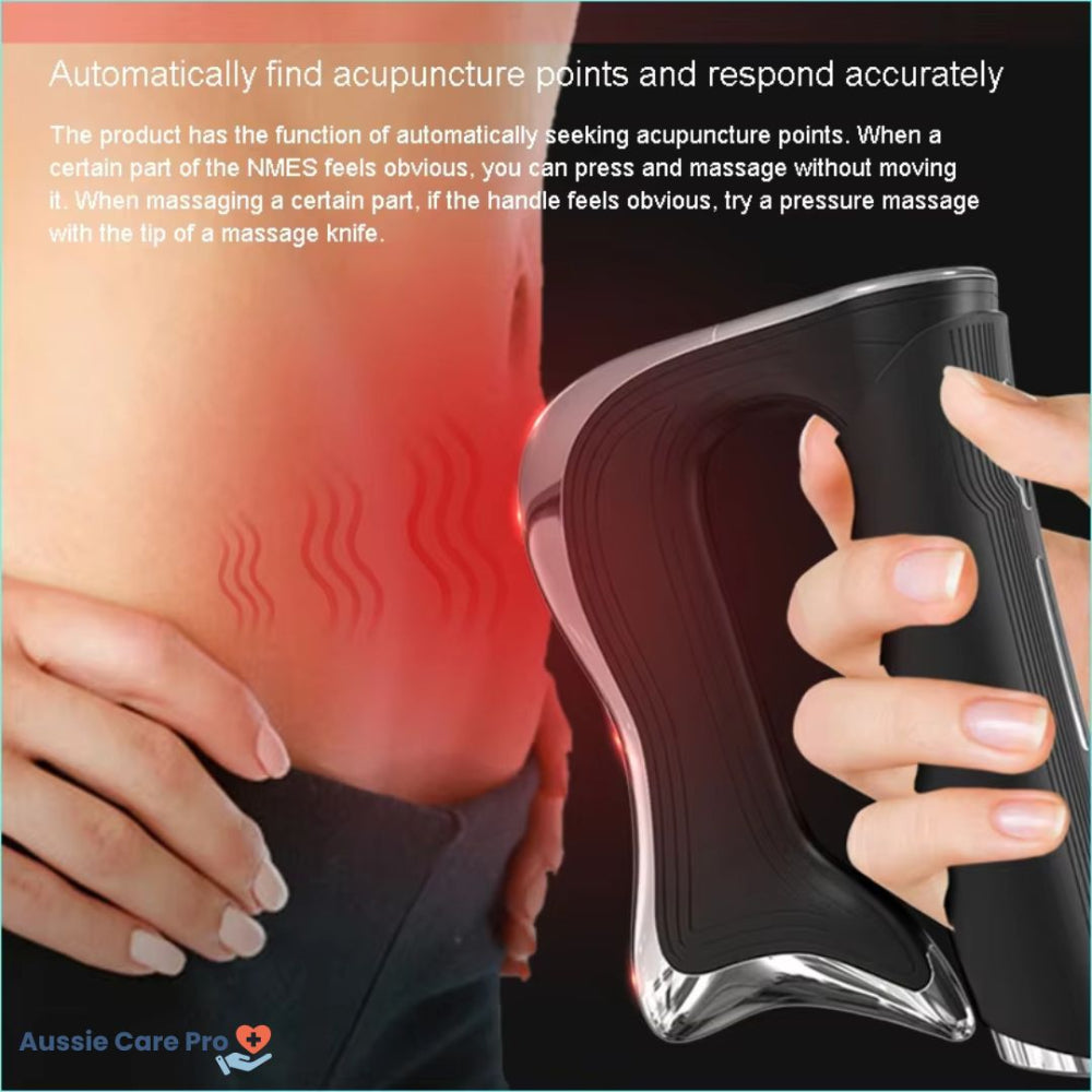 Electric Fascia Massager – Deep Tissue EMS Scraping Massage Tool for Pain Relief & Muscle Recovery