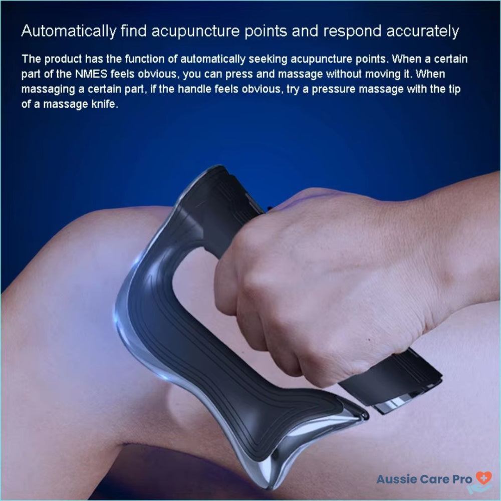 Electric Fascia Massager – Deep Tissue EMS Scraping Massage Tool for Pain Relief & Muscle Recovery