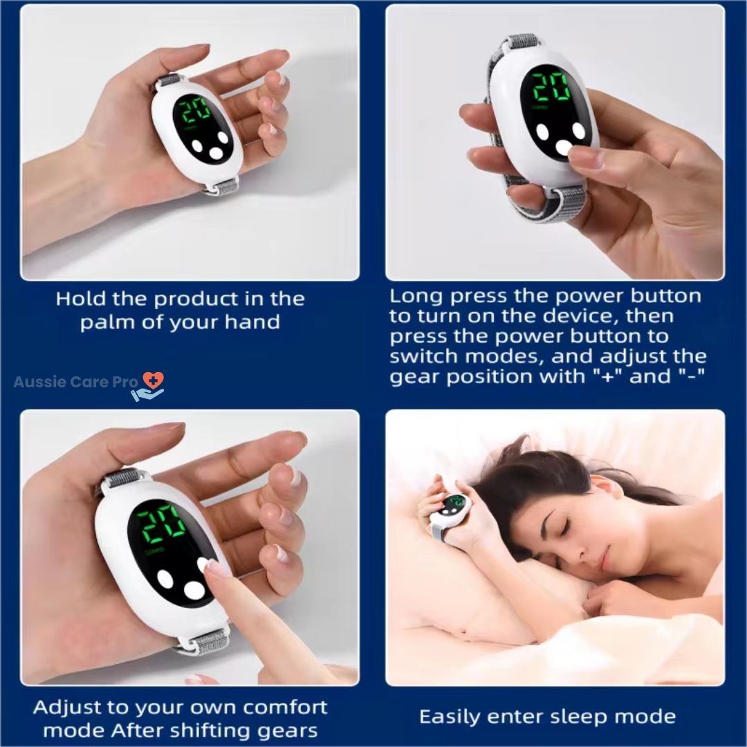 Microcurrent Sleep Aid Device – EMS Handheld Sleep Machine for Insomnia, Stress & Anxiety Relief