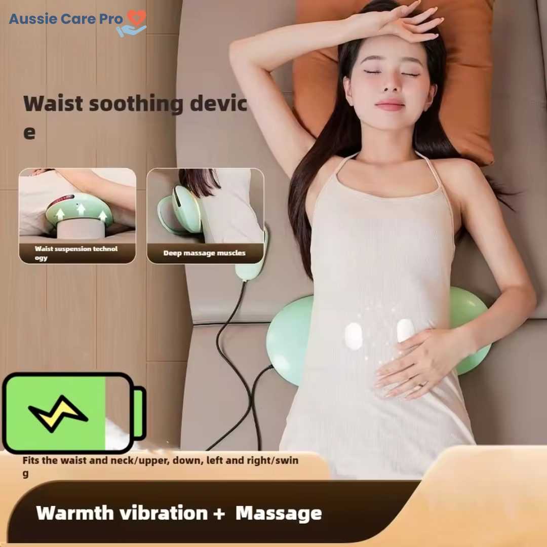 Rechargeable Electric Lumbar Traction Massager – Back Pain Relief & Spine Alignment Device