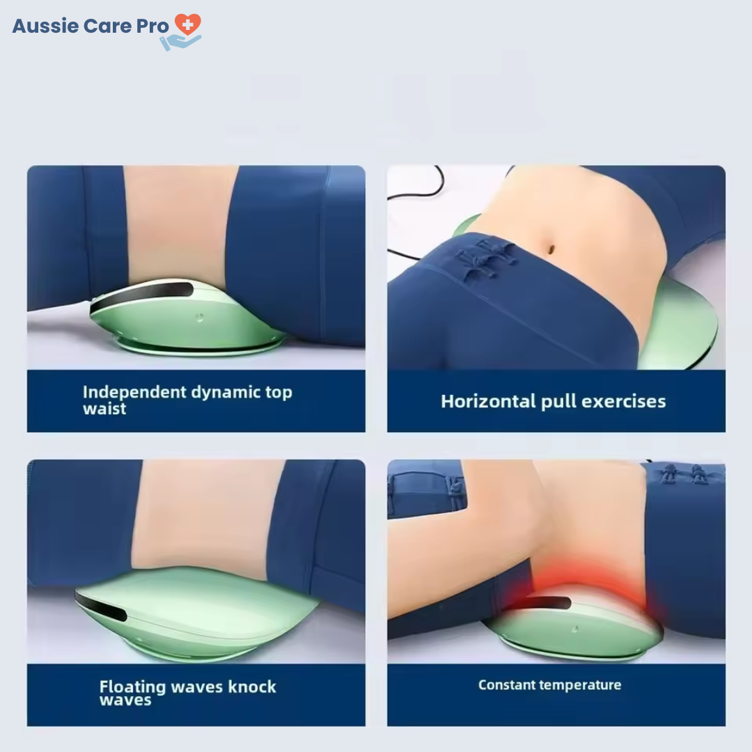 Rechargeable Electric Lumbar Traction Massager – Back Pain Relief & Spine Alignment Device