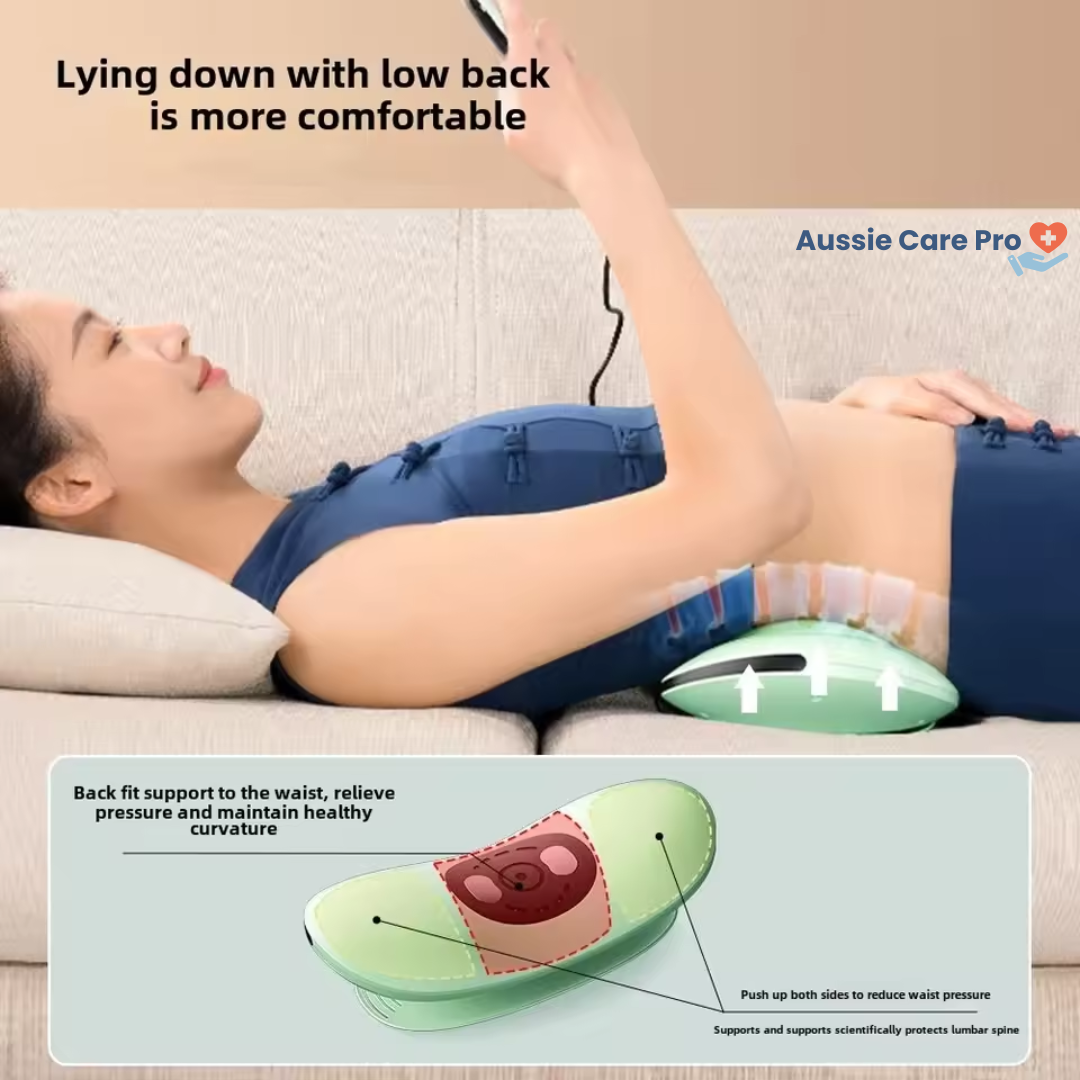 Rechargeable Electric Lumbar Traction Massager – Back Pain Relief & Spine Alignment Device