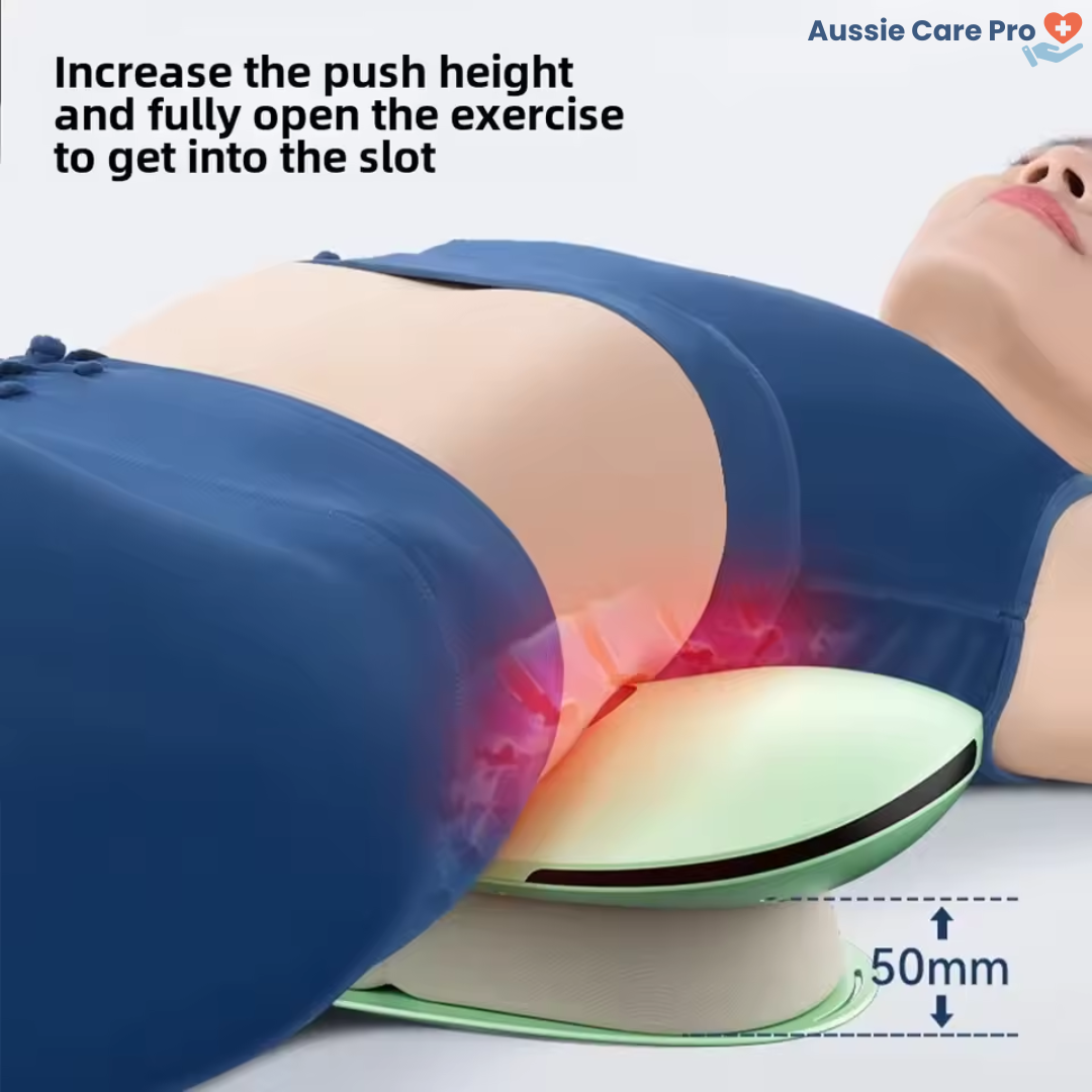 Rechargeable Electric Lumbar Traction Massager – Back Pain Relief & Spine Alignment Device