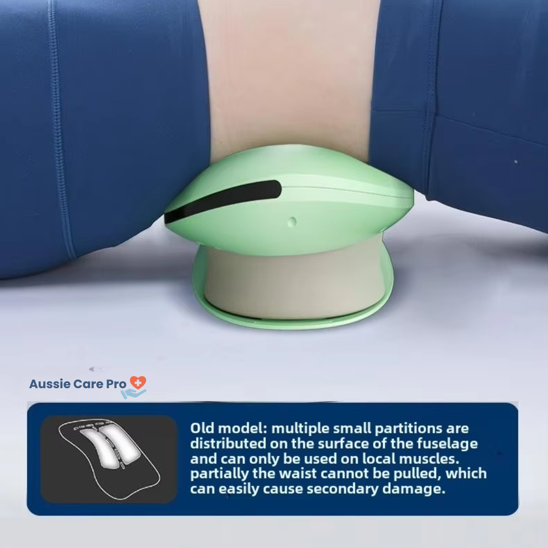Rechargeable Electric Lumbar Traction Massager – Back Pain Relief & Spine Alignment Device