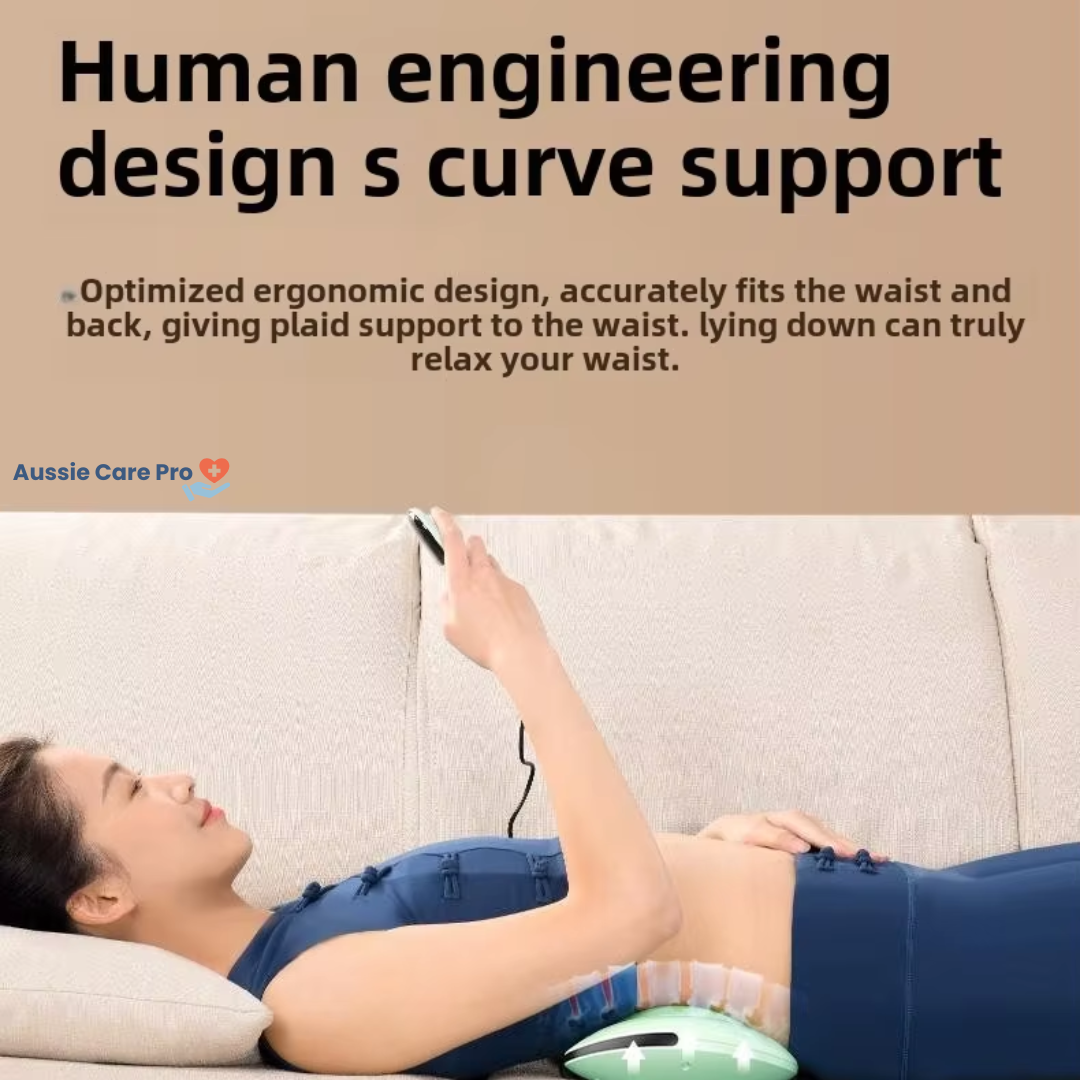 Rechargeable Electric Lumbar Traction Massager – Back Pain Relief & Spine Alignment Device