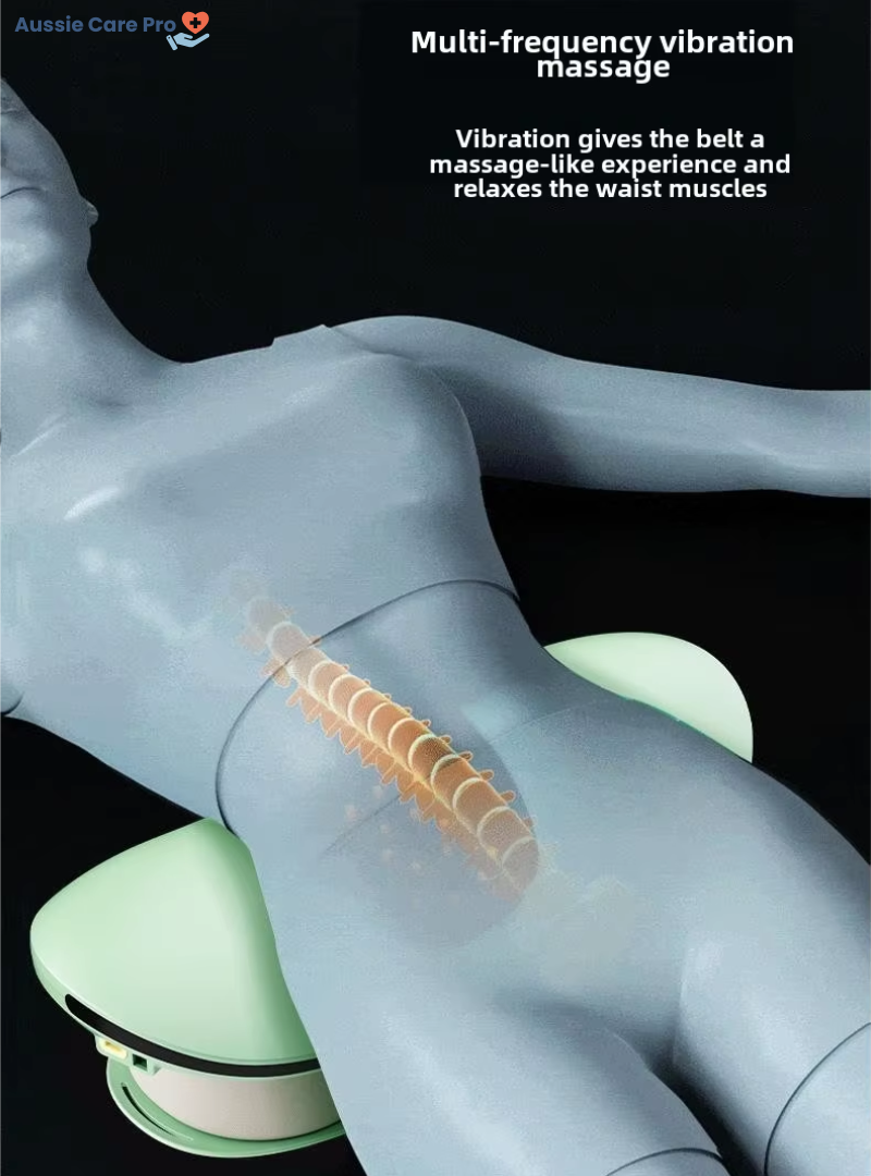 Rechargeable Electric Lumbar Traction Massager – Back Pain Relief & Spine Alignment Device