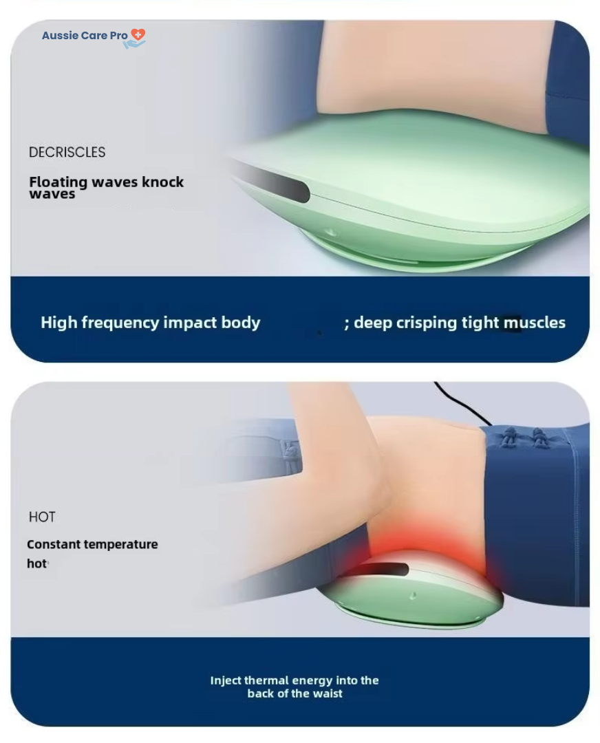 Rechargeable Electric Lumbar Traction Massager – Back Pain Relief & Spine Alignment Device