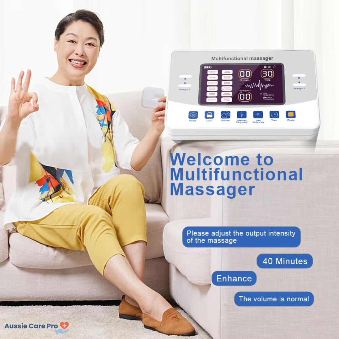 TENS EMS Electric Pulse Massager – 12 Modes, Muscle Stimulator for Pain Relief