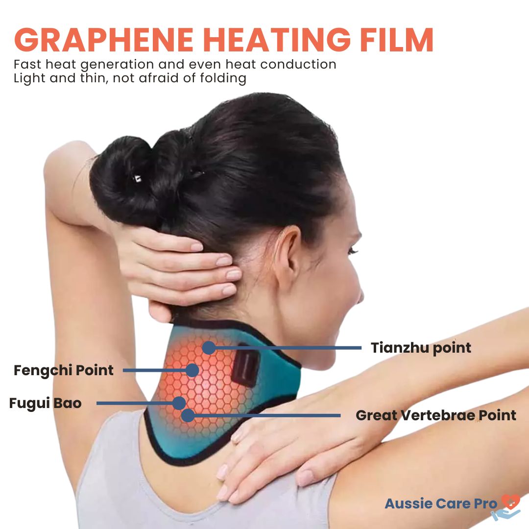 Heated Neck Wrap for Pain Relief – Adjustable, Soothing Heat Therapy for Neck & Shoulder Tension