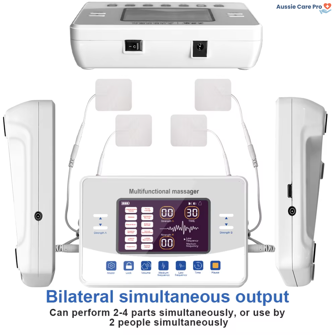 TENS EMS Electric Pulse Massager – 12 Modes, Muscle Stimulator for Pain Relief