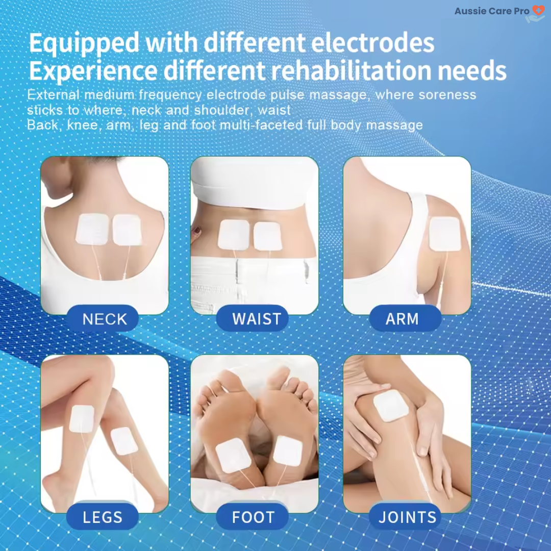 TENS EMS Electric Pulse Massager – 12 Modes, Muscle Stimulator for Pain Relief