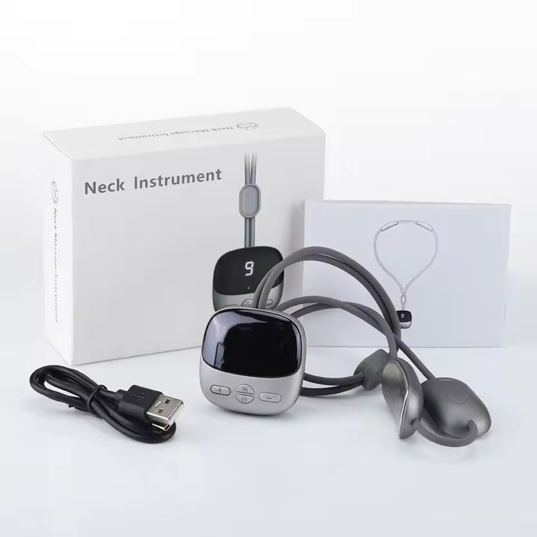 Smart Neck & Shoulder Massager with Heat – Cervical Spine Relief, Portable Wireless Therapy