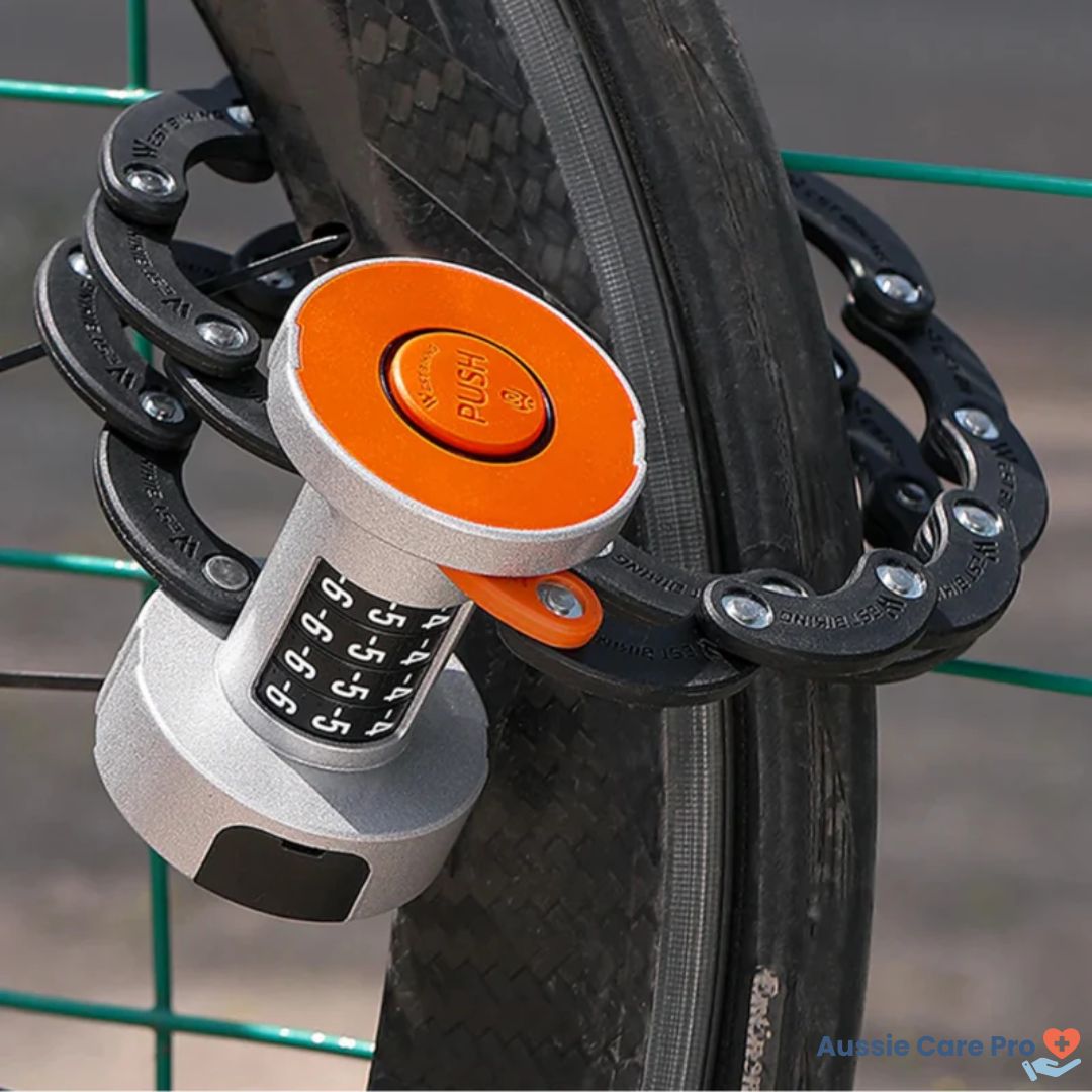Smart Folding Bike Lock – Heavy Duty & Weatherproof