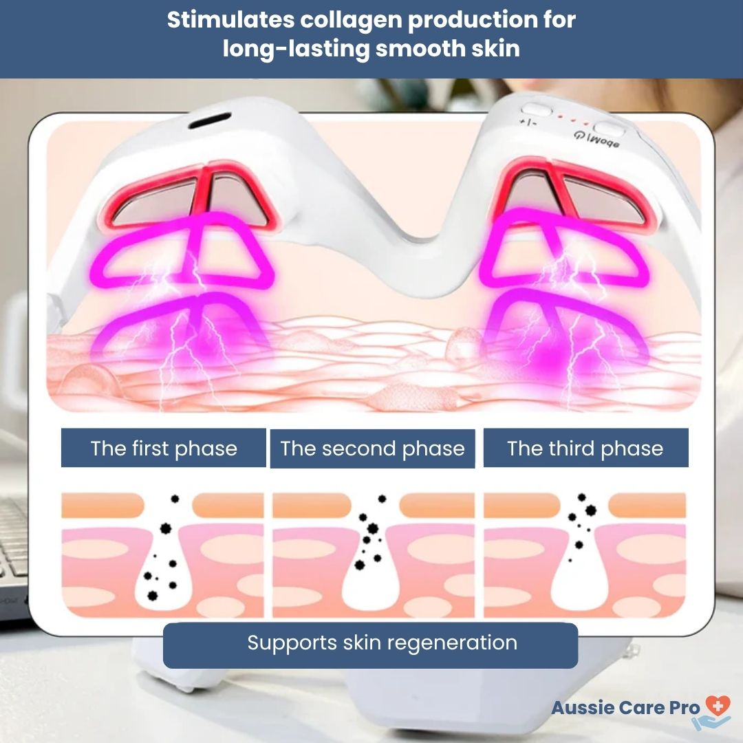 LuminaLift Red Light & EMS Eye Massager – 10 Min Daily Refresh for Fine Lines & Puffiness
