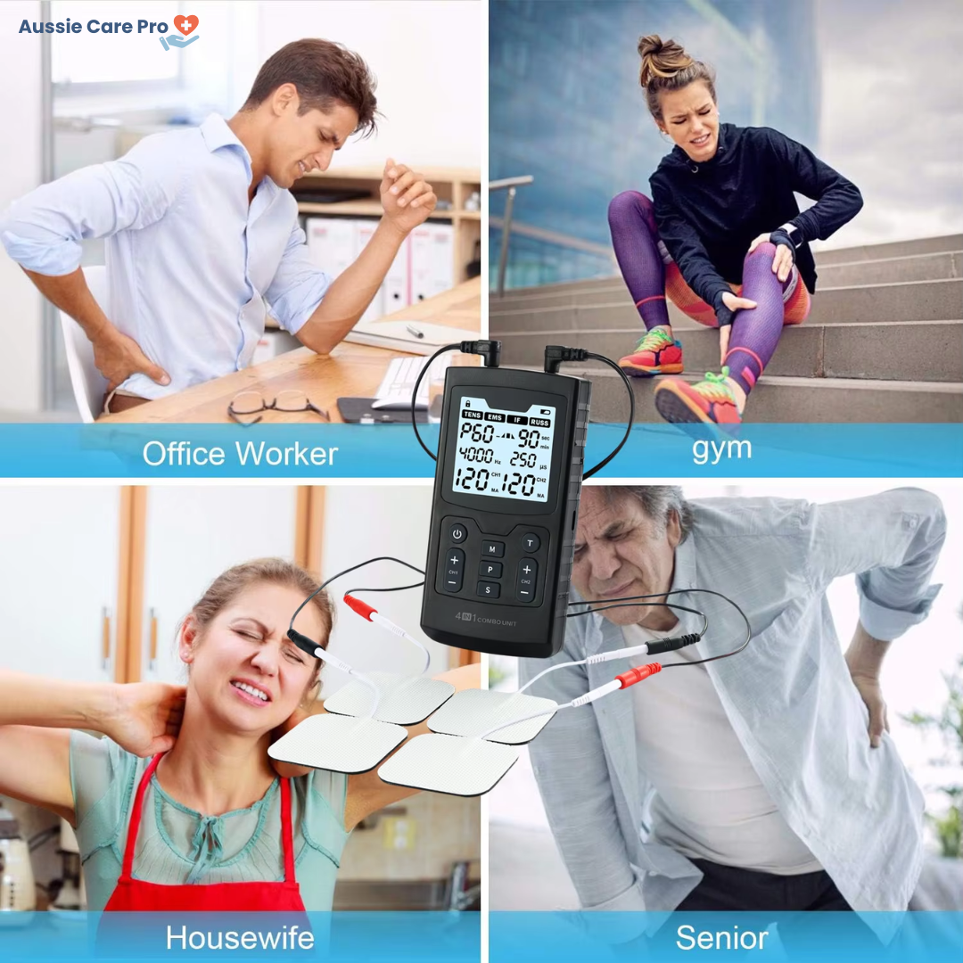 Aussie Care Pro 4-in-1 TENS EMS IF RUSS Therapy Machine