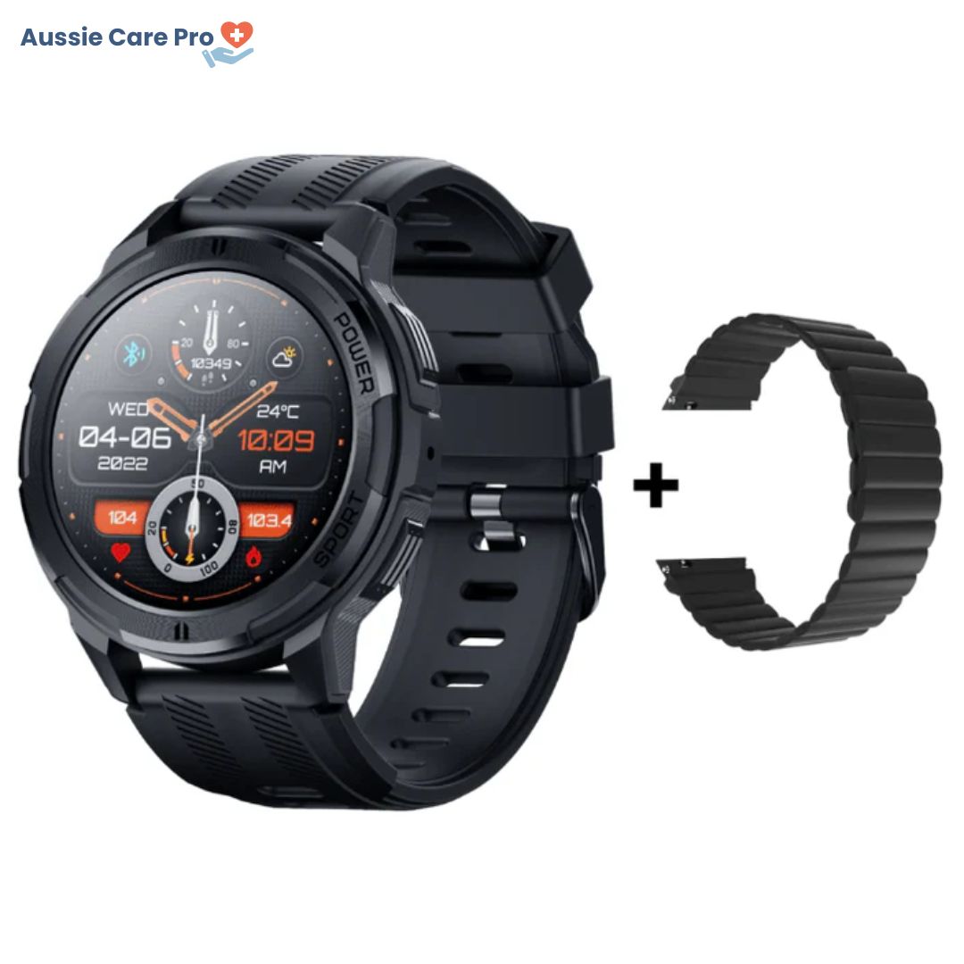 Tactical Smartwatch – Rugged Military-Grade with AMOLED Display