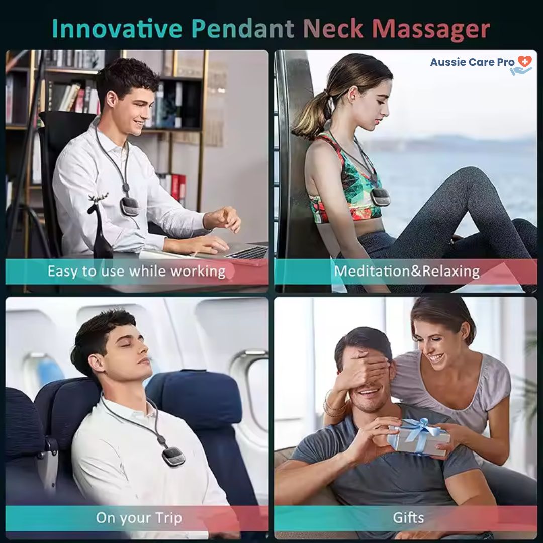 Smart Neck & Shoulder Massager with Heat – Cervical Spine Relief, Portable Wireless Therapy