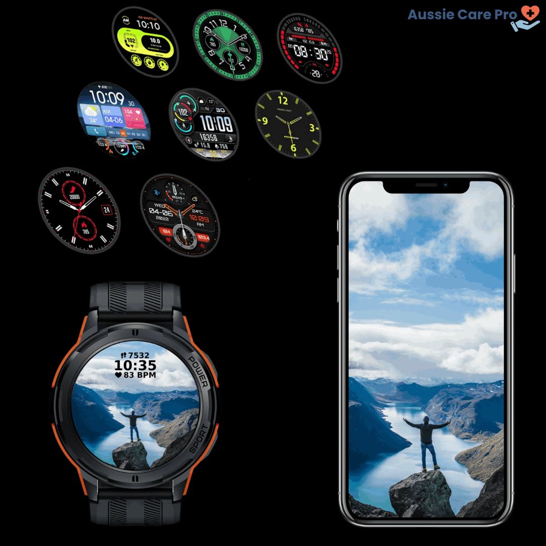 Tactical Smartwatch – Rugged Military-Grade with AMOLED Display