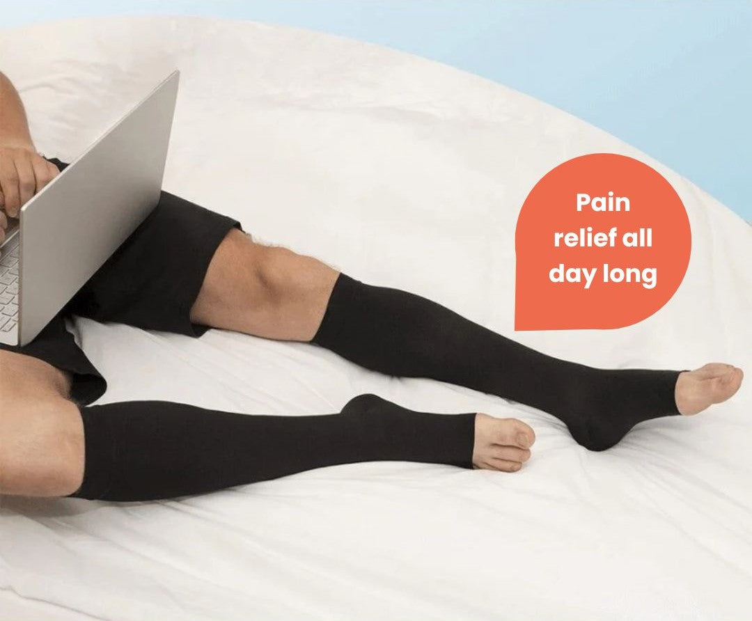 Aussie Care Pro Compression Socks – Open Toe Support for Better Circulation