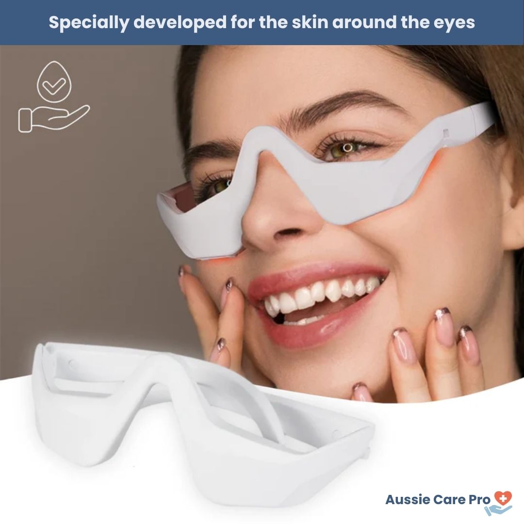 LuminaLift Red Light & EMS Eye Massager – 10 Min Daily Refresh for Fine Lines & Puffiness