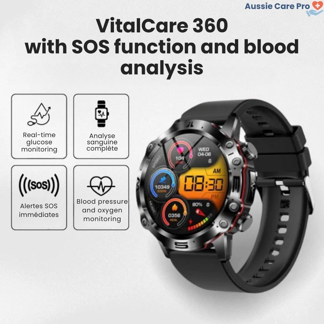 SOS Smartwatch – Wellness & Safety Tracker with GPS & Alerts