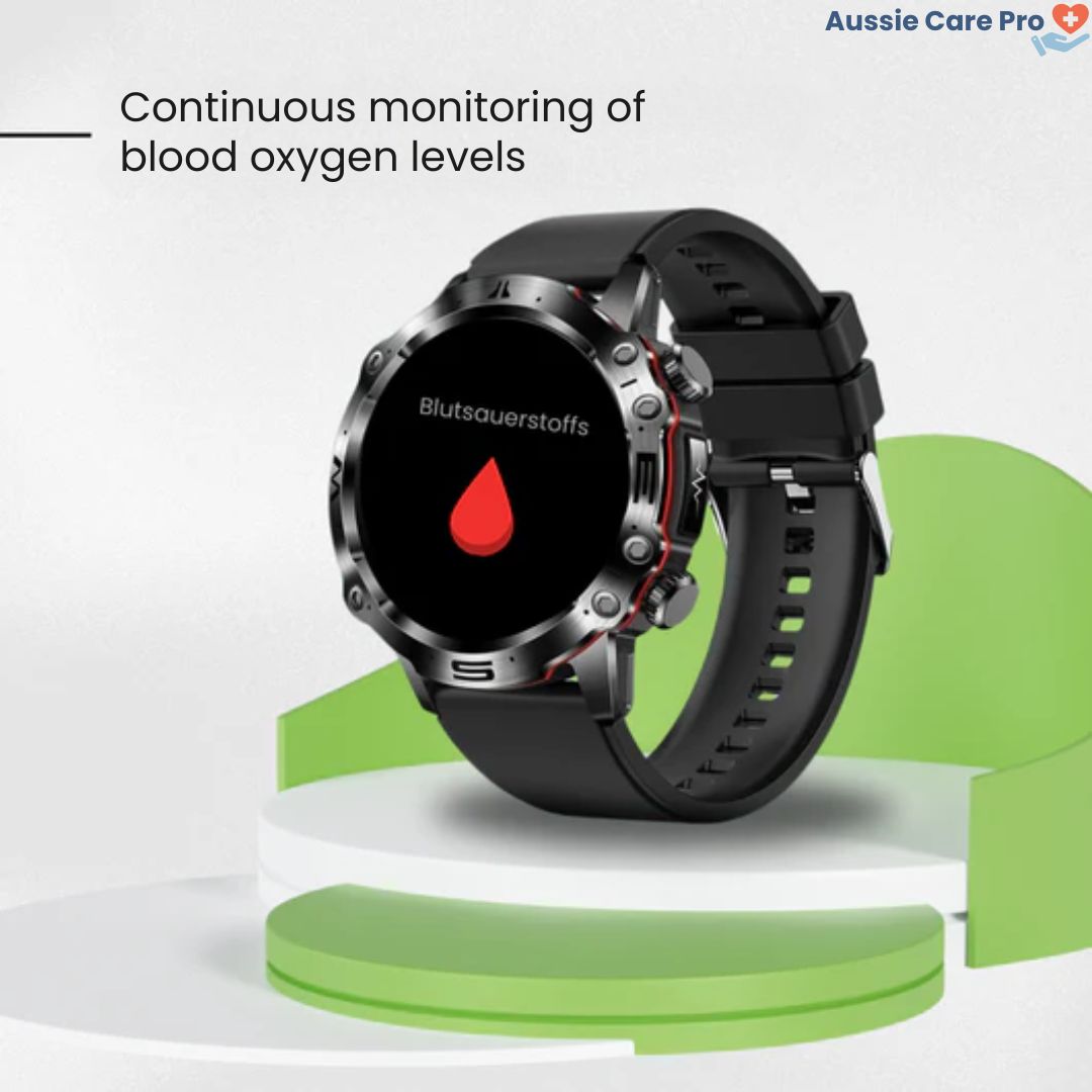 SOS Smartwatch – Wellness & Safety Tracker with GPS & Alerts