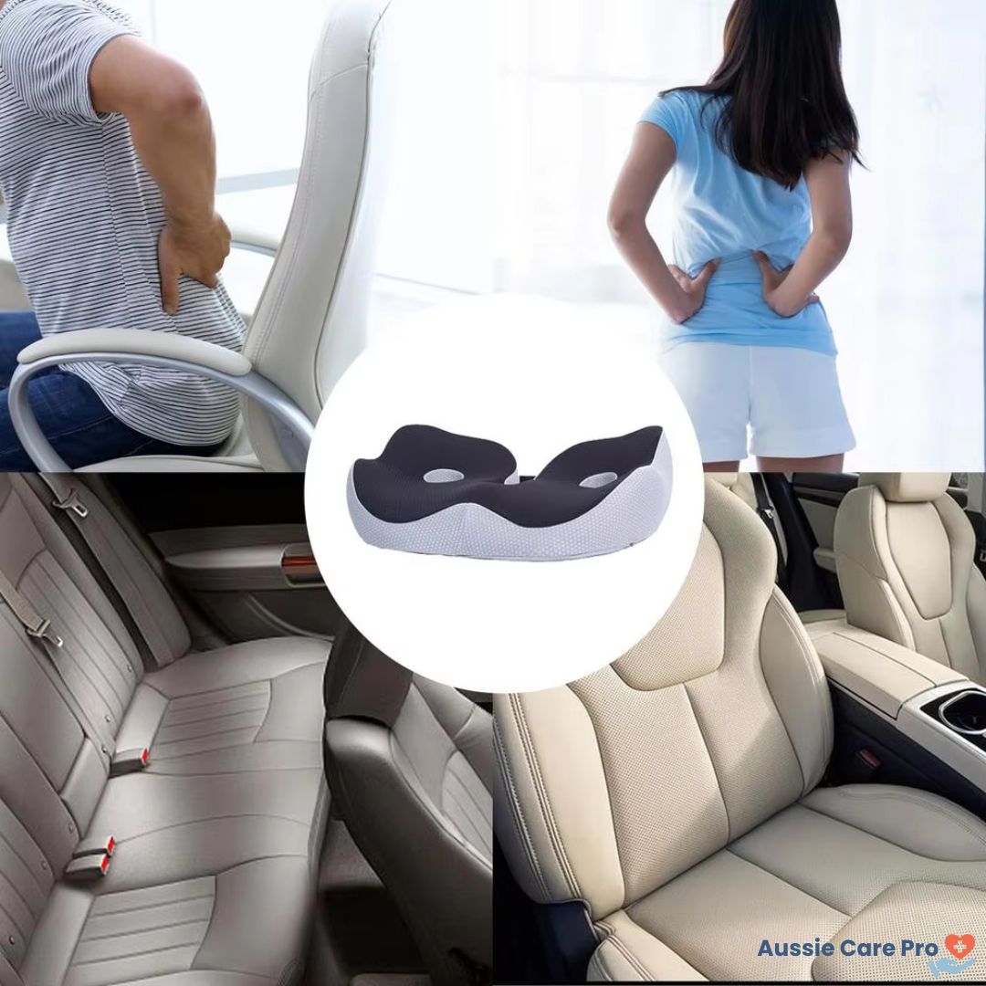 Adjustable Memory Foam Sit Bone Relief Seat Cushion