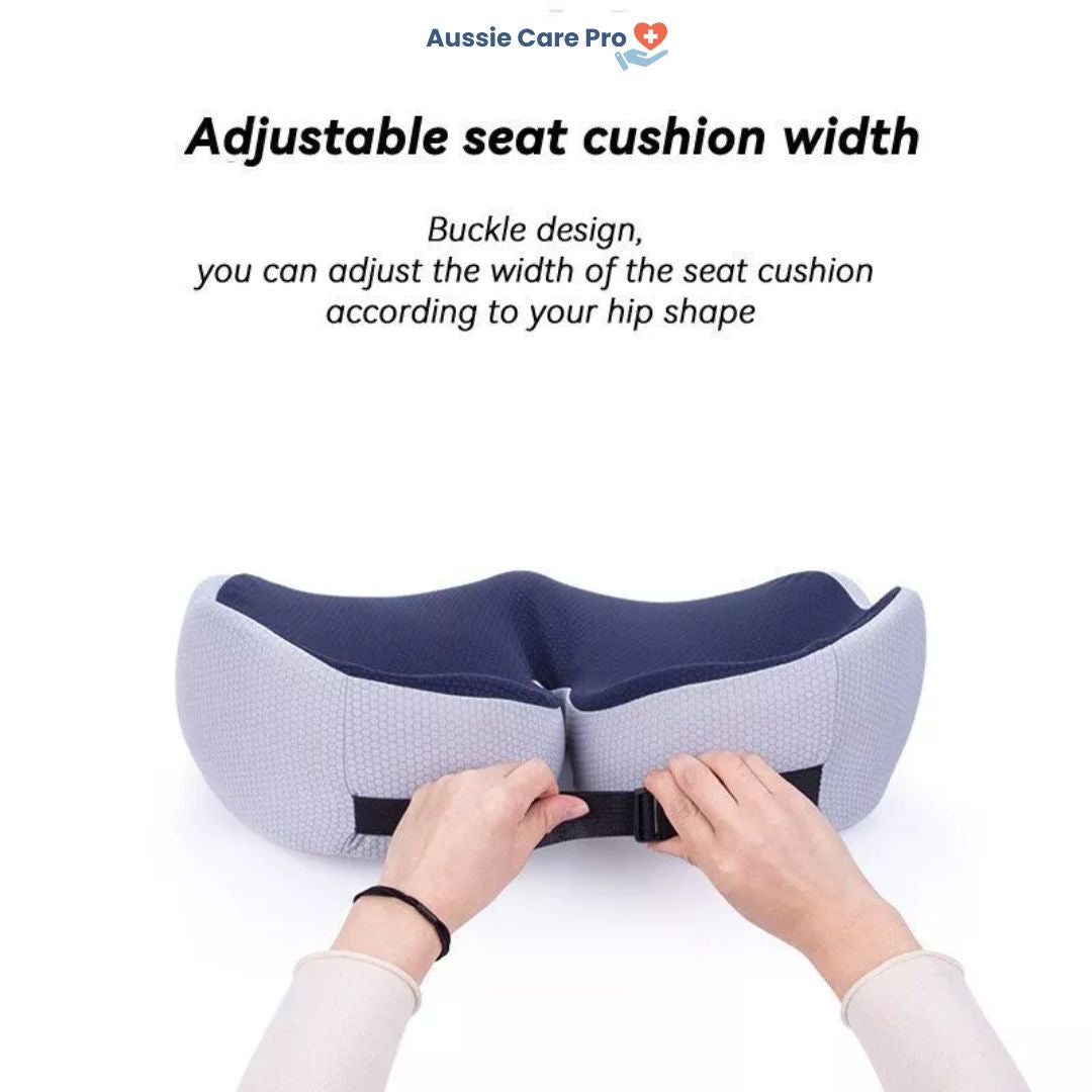 Adjustable Memory Foam Sit Bone Relief Seat Cushion