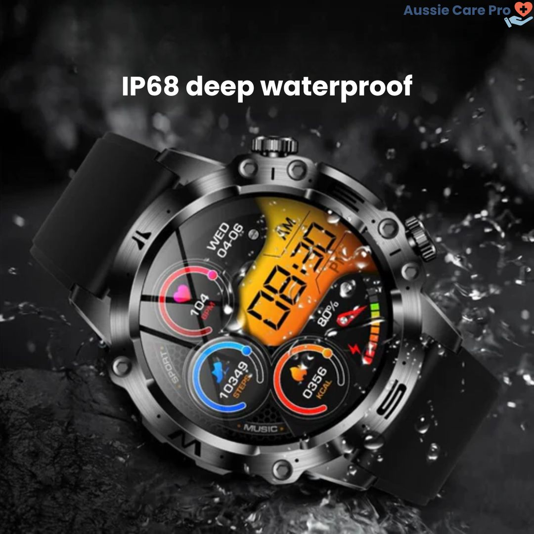 SOS Smartwatch – Wellness & Safety Tracker with GPS & Alerts