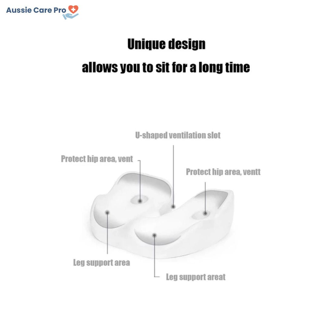 Adjustable Memory Foam Sit Bone Relief Seat Cushion