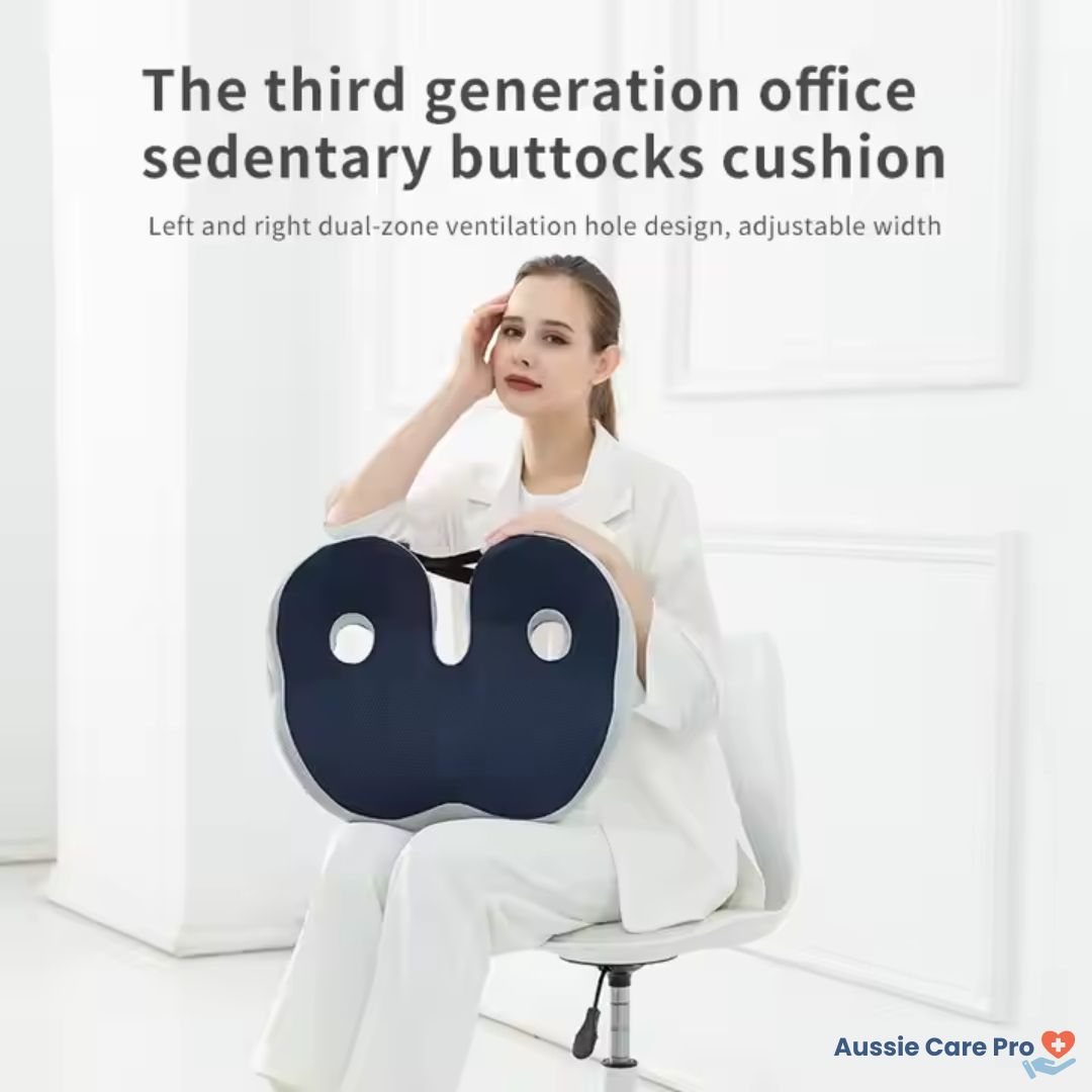 Adjustable Memory Foam Sit Bone Relief Seat Cushion