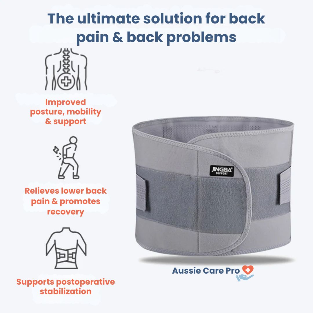 Premium Lumbar Support Belt – Lower Back Pain Relief & Posture Correction - Ultimate Comfort & Support