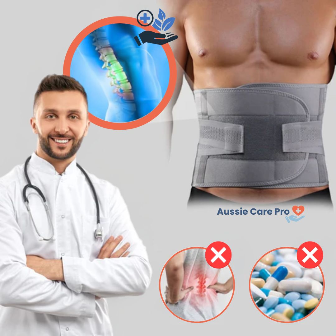Premium Lumbar Support Belt – Lower Back Pain Relief & Posture Correction - Ultimate Comfort & Support