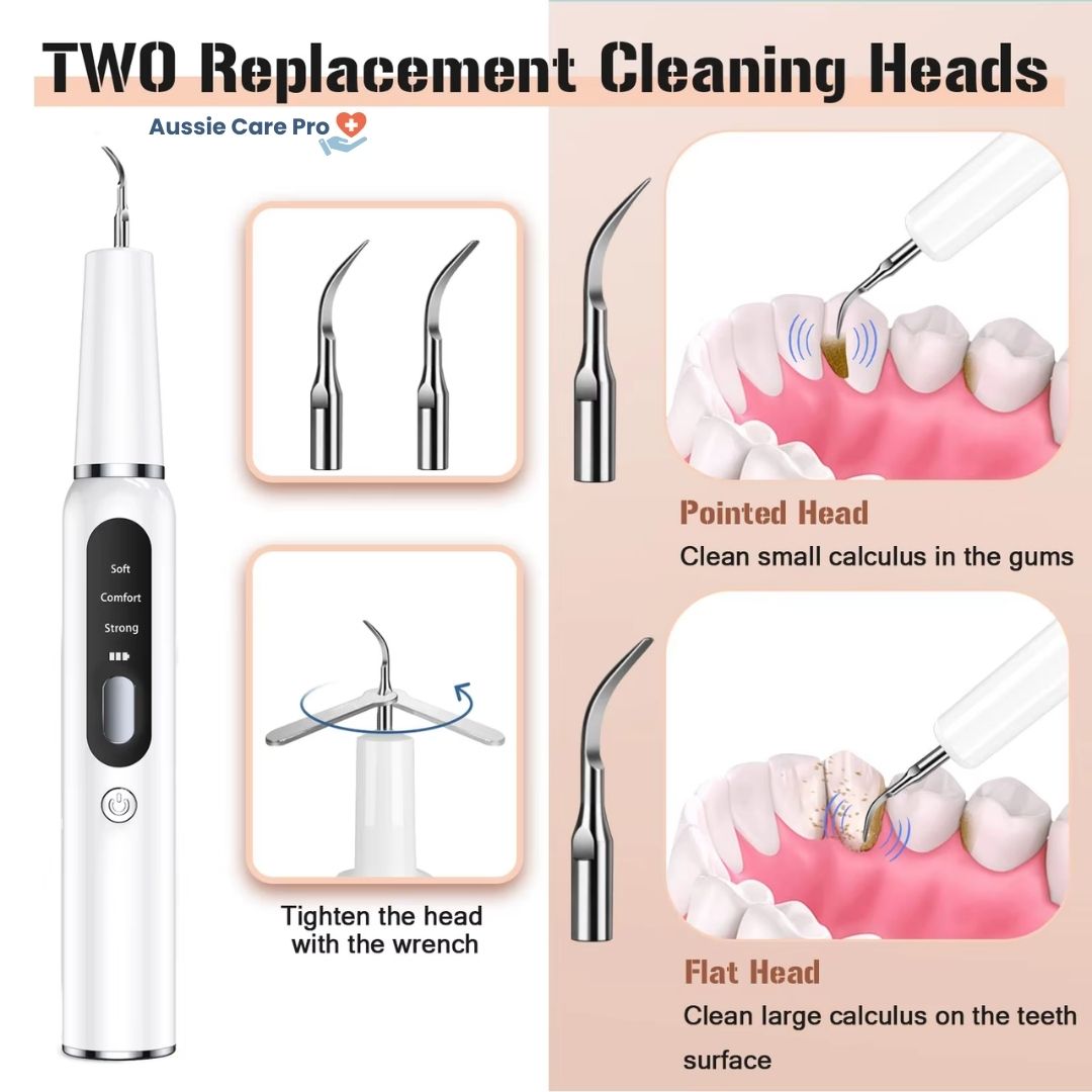 Ultrasonic Dental Plaque Remover – Rechargeable & Professional Teeth Cleaning