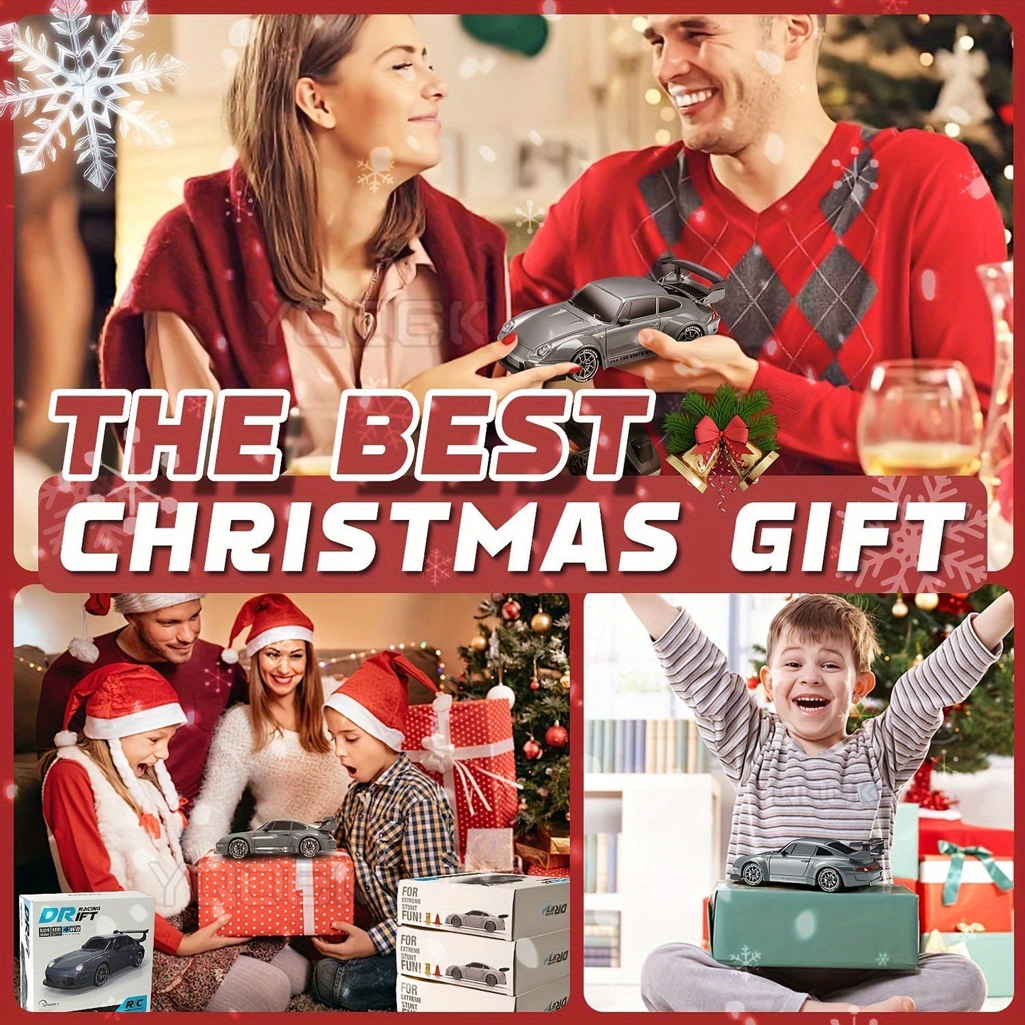 Ultimate 1:24 RC Drift Car with LED Wheels – Rechargeable 4WD Racing Toy