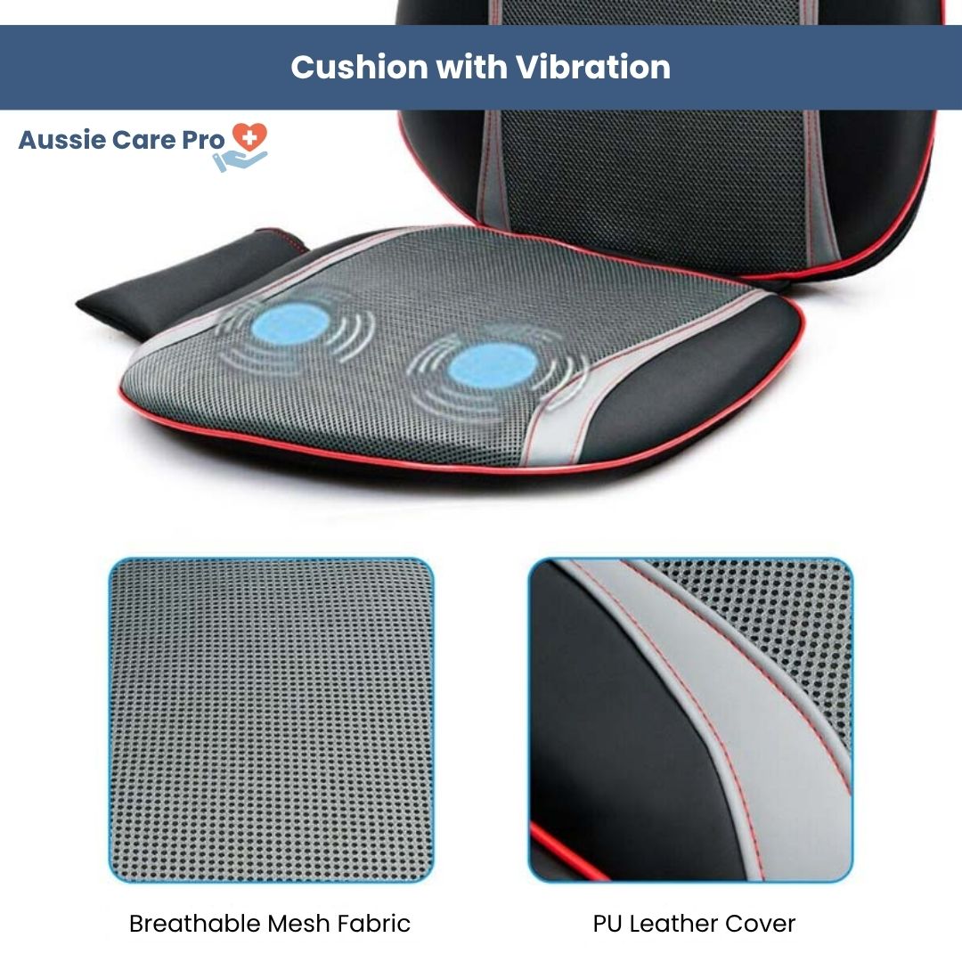 Full Body Shiatsu Back Massager with Heat – Deep Kneading Seat Cushion