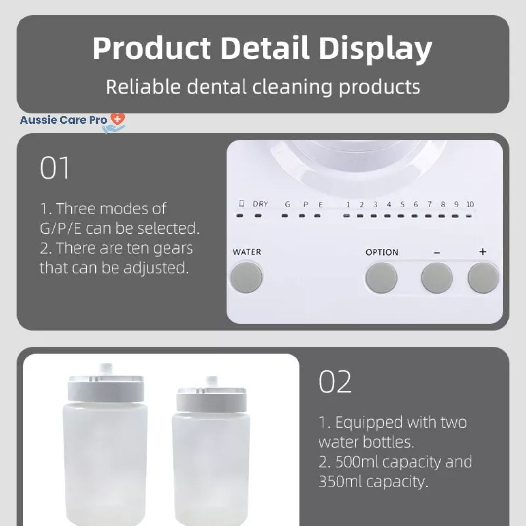 Ultrasonic Dental Scaler with 5 Replaceable Tips – Tartar & Plaque Remover