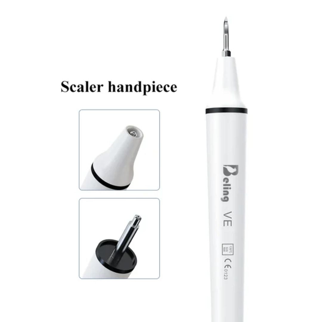 Ultrasonic Dental Scaler with 5 Replaceable Tips – Tartar & Plaque Remover