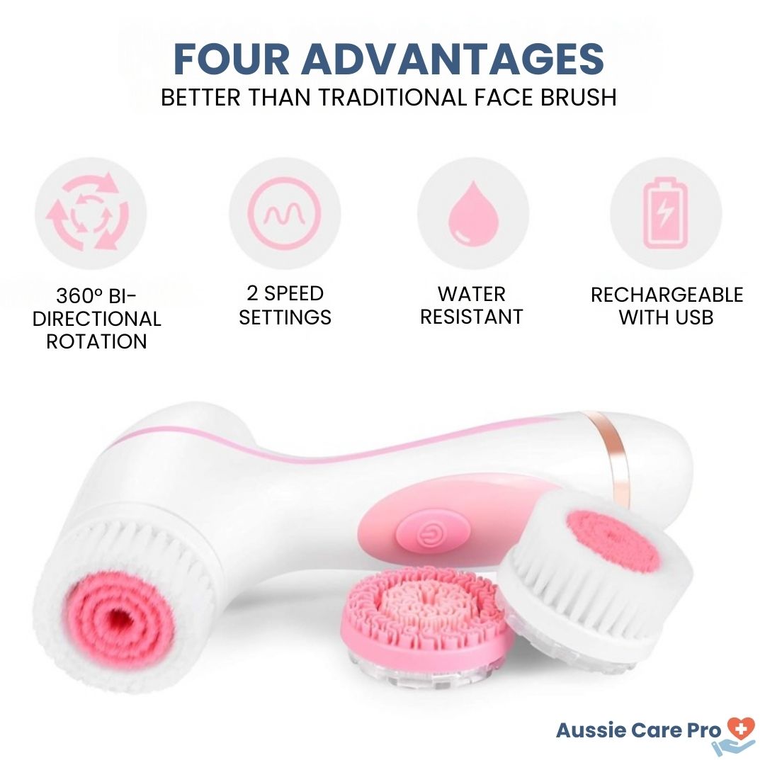 SonicGlow Clean Face Brush – Deep Pore Cleansing & Skin Firming Facial Device