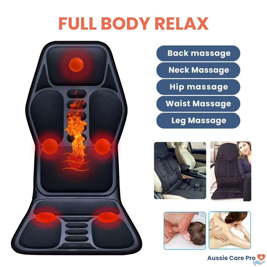 Electric Full Body Massage Cushion – Heated Vibrating Chair Pad