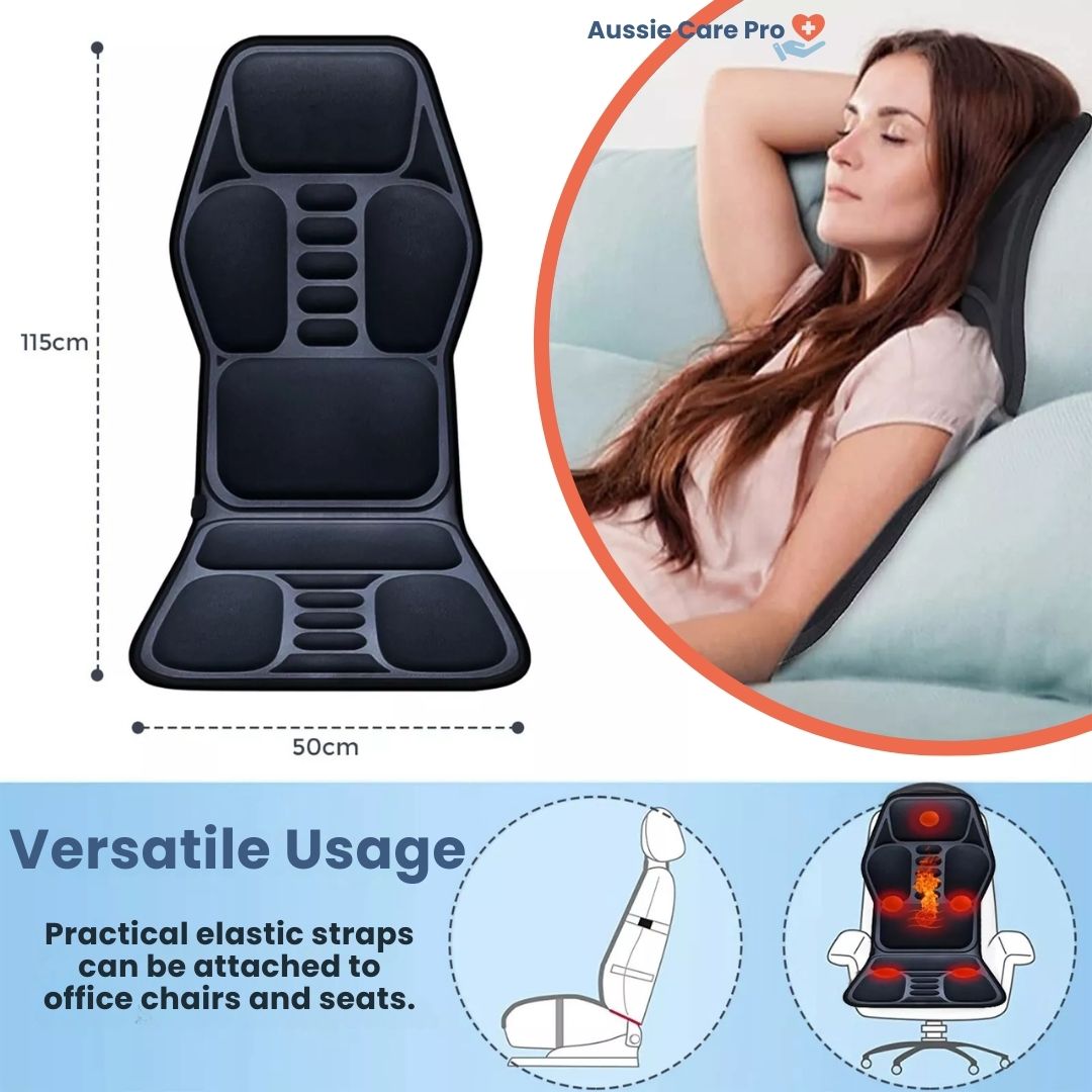 Electric Full Body Massage Cushion – Heated Vibrating Chair Pad