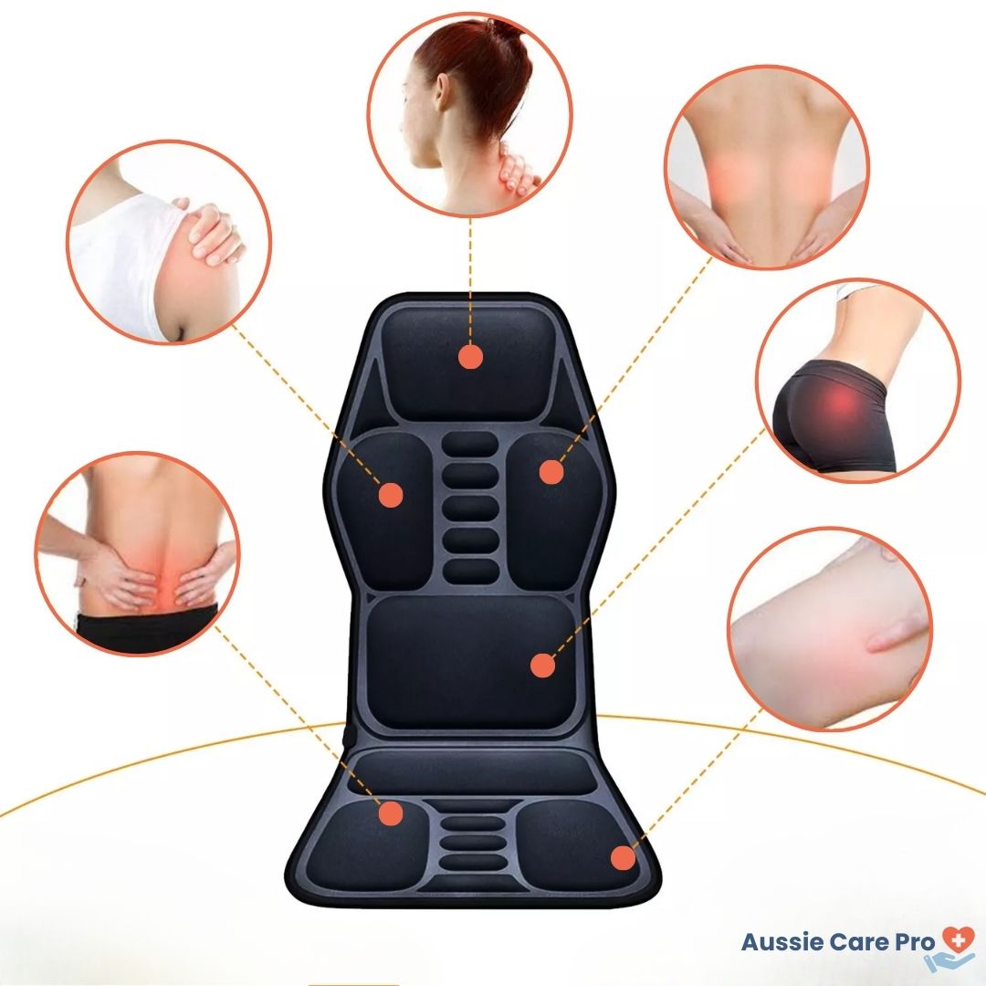Electric Full Body Massage Cushion – Heated Vibrating Chair Pad