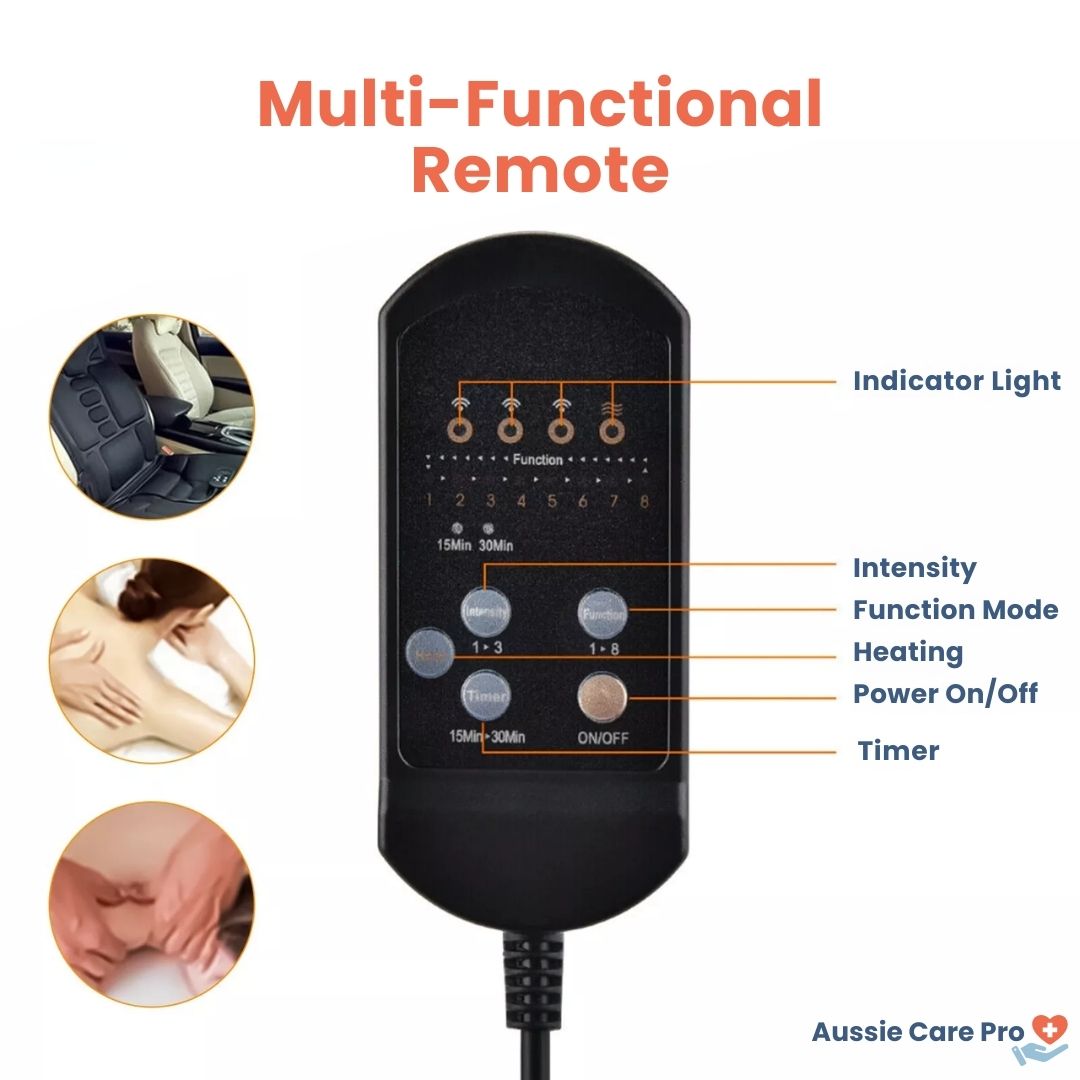Electric Full Body Massage Cushion – Heated Vibrating Chair Pad