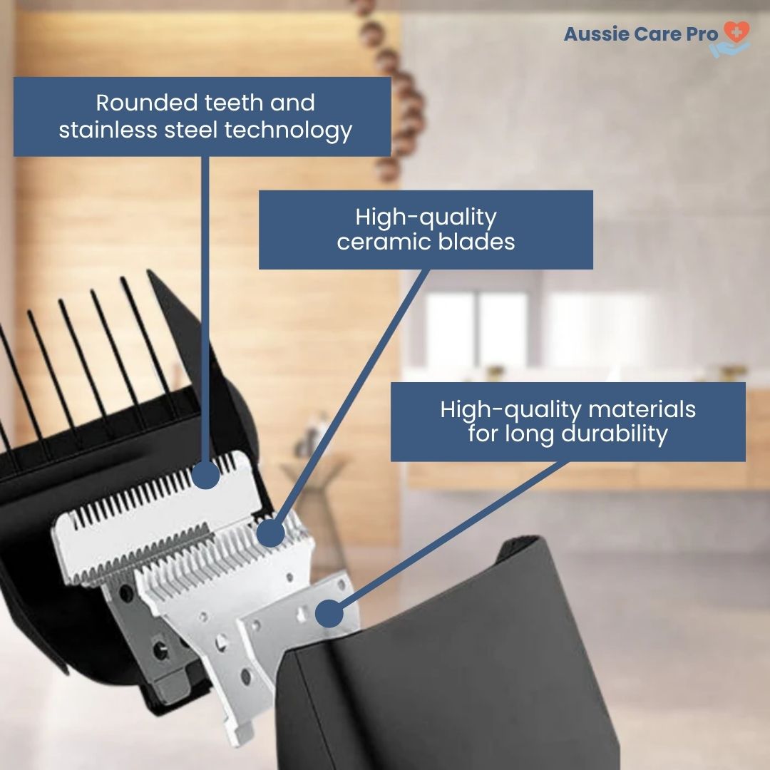 Rechargeable Precision Body Trimmer – Waterproof Ceramic & Stainless Steel Blades