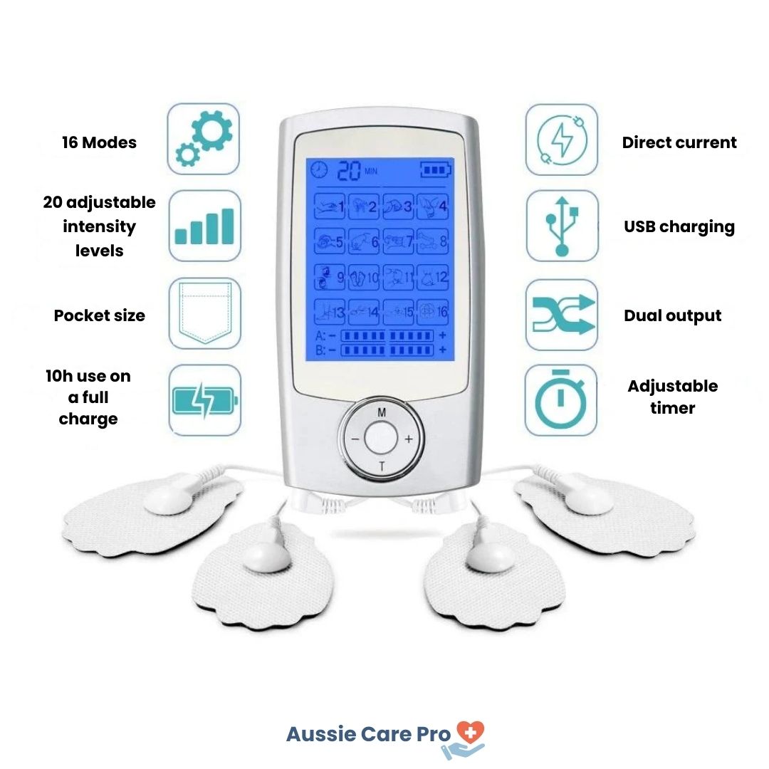 TENS EMS Electro Stimulator – Pain Relief & Muscle Recovery Device