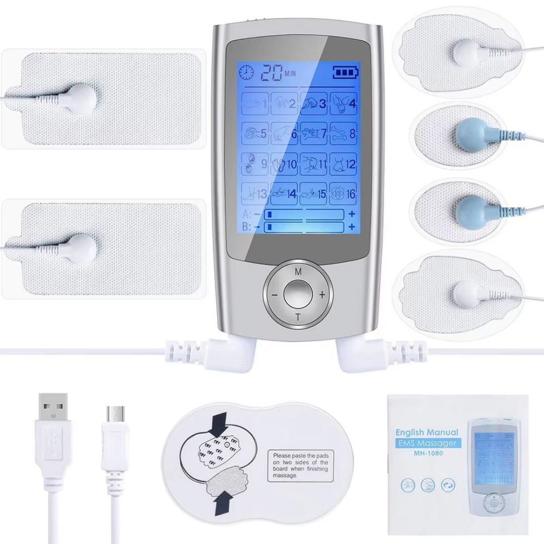 TENS EMS Electro Stimulator – Pain Relief & Muscle Recovery Device