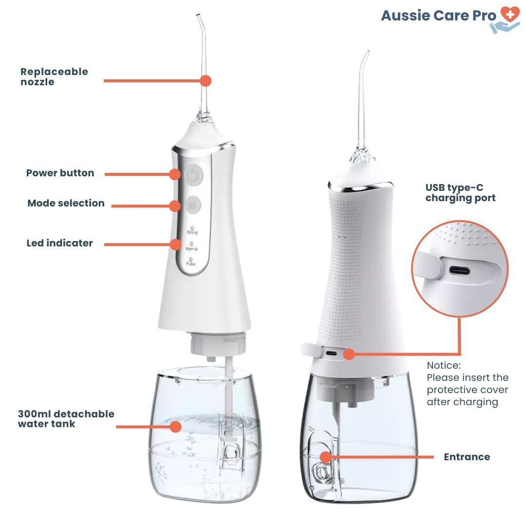 Cordless Water Flosser for Teeth – High-Pressure Oral Irrigator