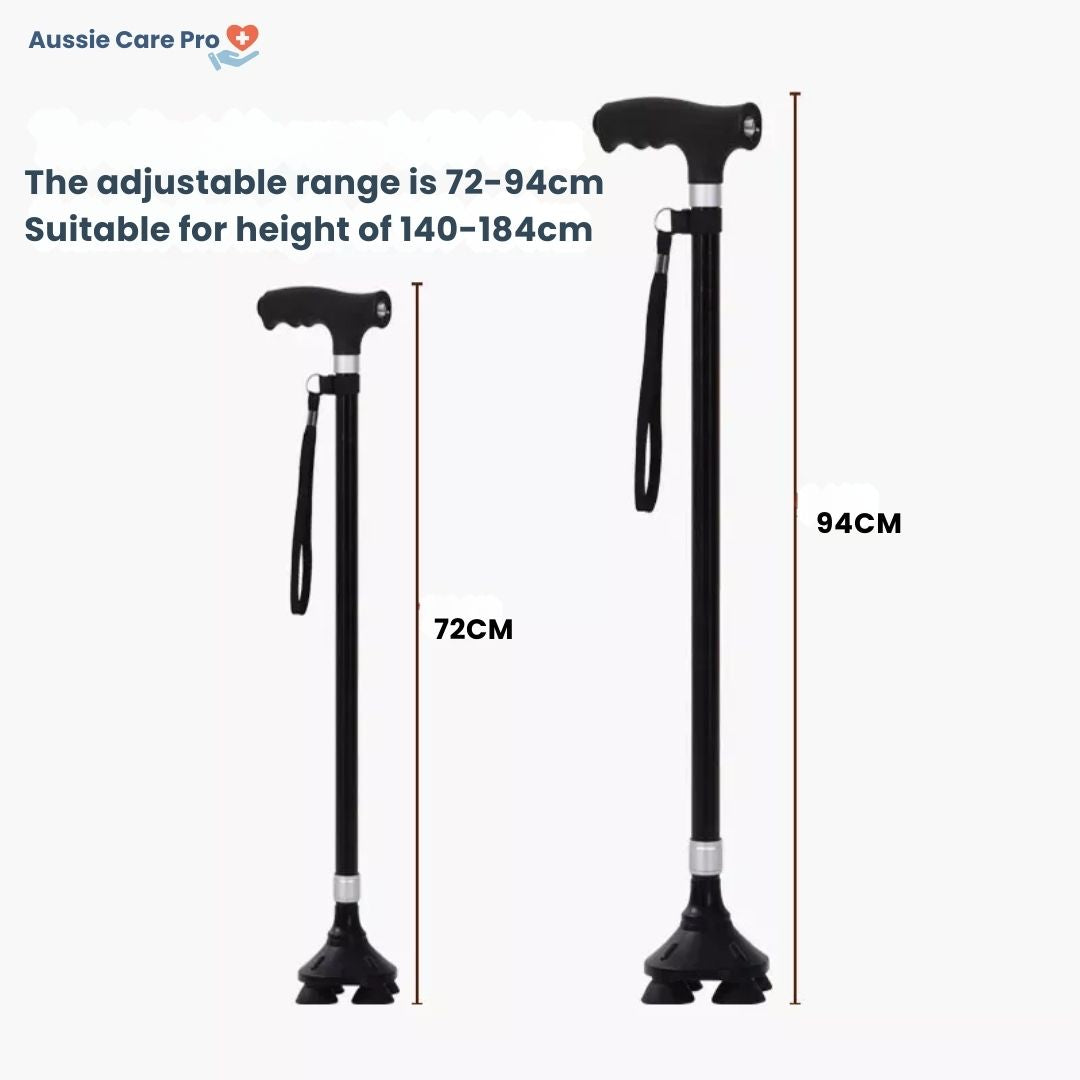 Premium Orthopedic Walking Cane for Seniors – Adjustable, Anti-Slip & Ergonomic Design