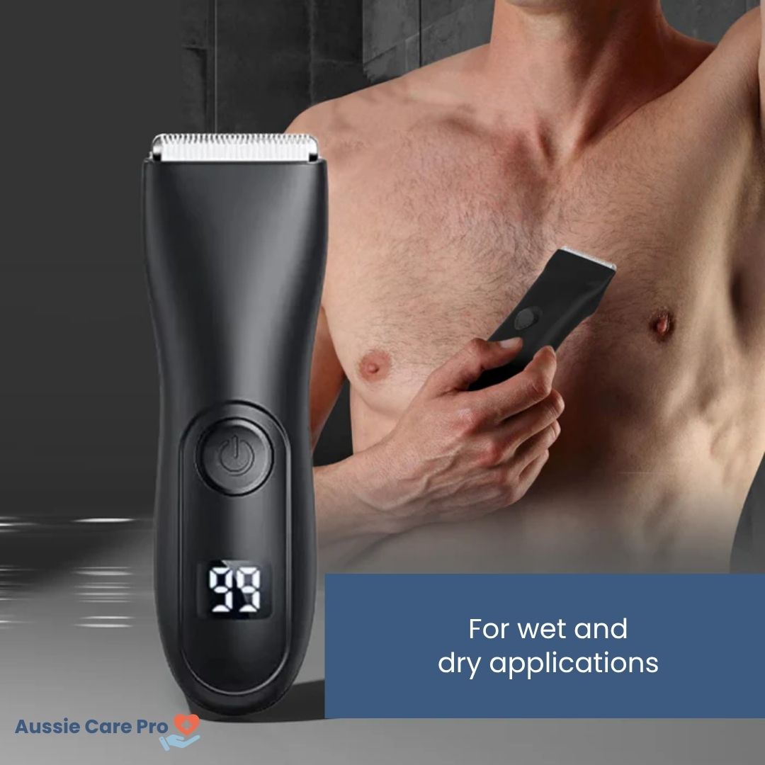 Rechargeable Precision Body Trimmer – Waterproof Ceramic & Stainless Steel Blades